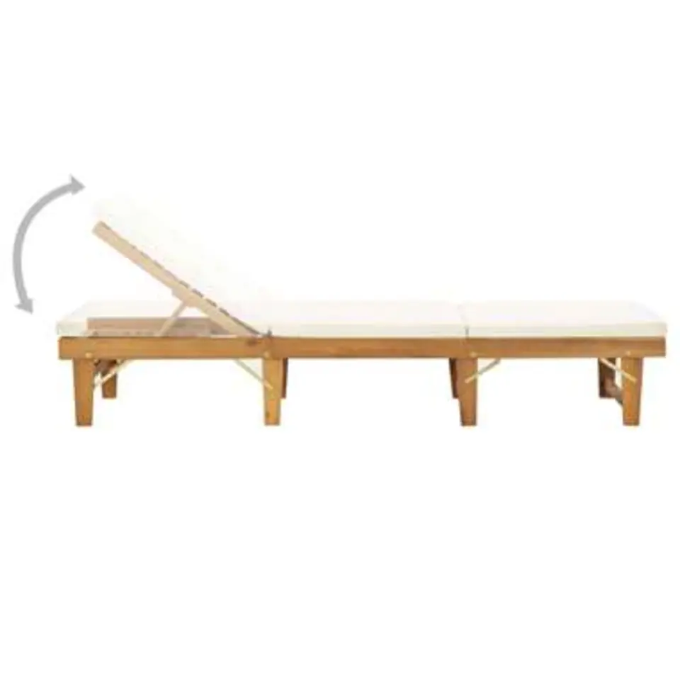 vidaXL - Ligbed - Bruin - Hout
