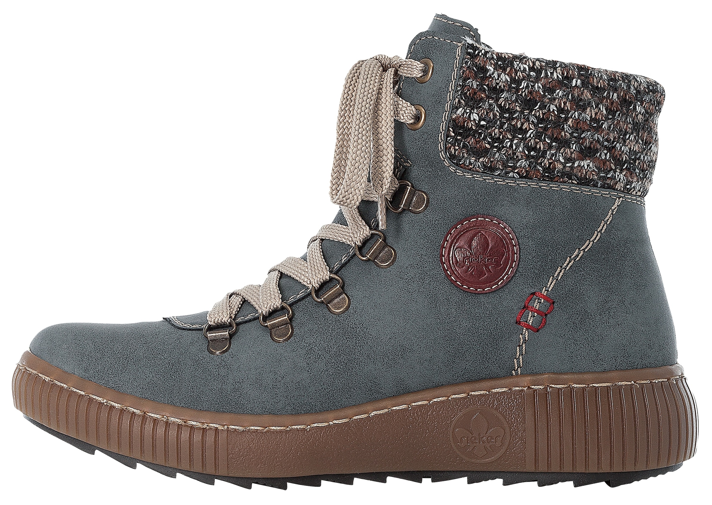 Rieker Winterboots  , Winterstiefelette, Schnürboots, Outdoorboots mit Warmfutter