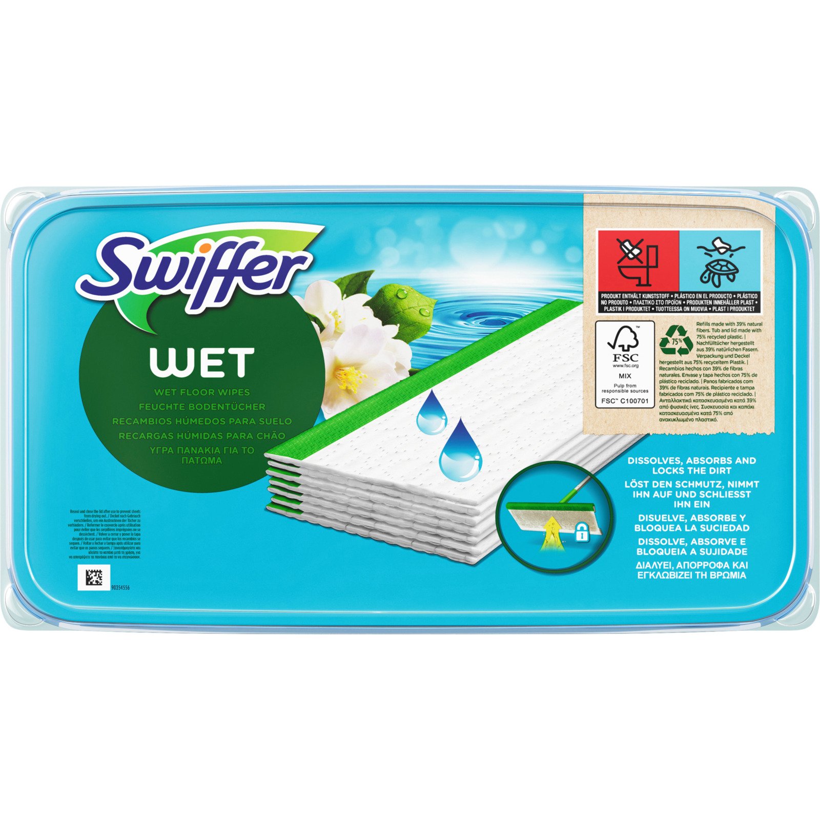 Swiffer Wet Feuchte Bodentücher 24er-Nachfüllpack