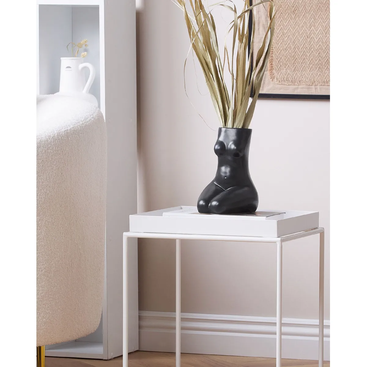 Beliani Vase PYRGOS Noir