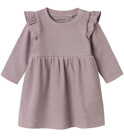 Name It Kleid - NbfSiclo - Elderberry m. Glitzer