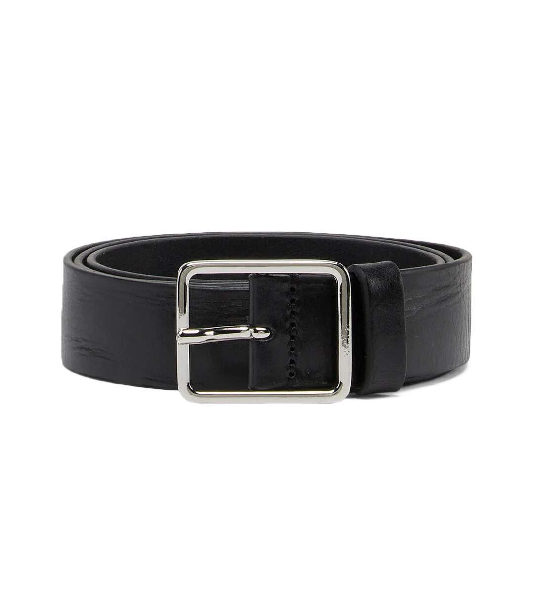 Ceinture Noir Homme Diesel Straight