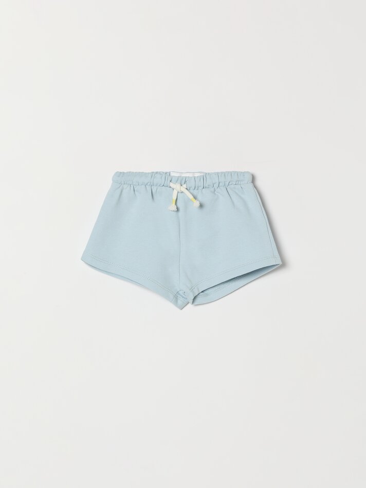 Conjunto com 2 shorts básicos - Azul Pastel
