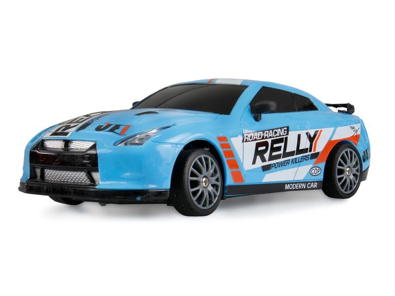 Amewi Drift Sport Car 4WD Blau, RTR, 1:24 Ferngesteuertes Drift-Auto für Kinder ab 6 Jahren