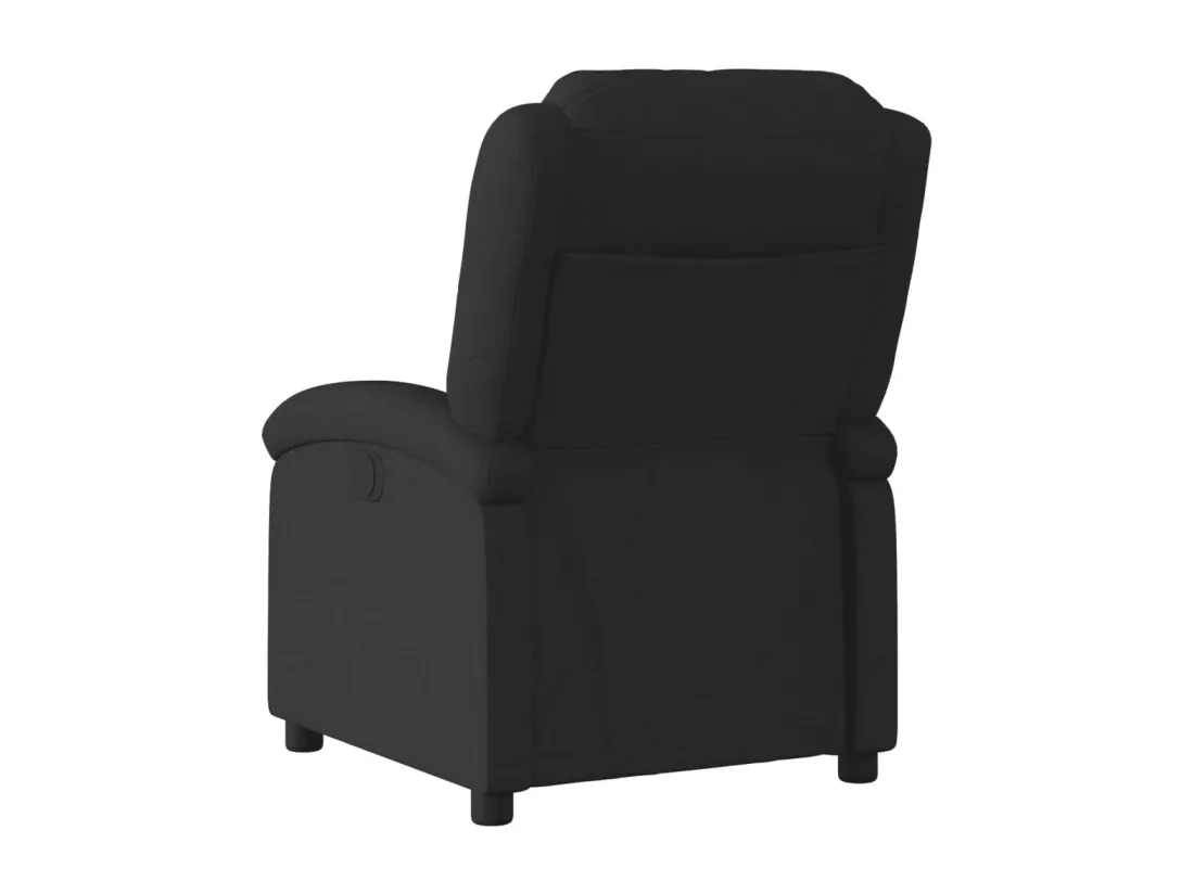 Fauteuil inclinable électrique Noir Tissu