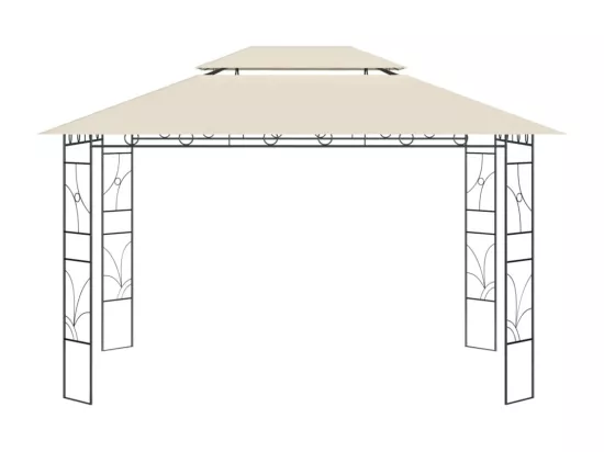 Belvédère 4x3x2,7 m Crème 160 g/m²