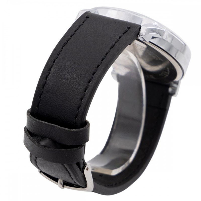Montre Homme M. JOHN bracelet Cuir Noir