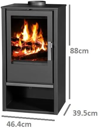 VICTORIA-05 EEK A+ - Kaminofen Victoria 05 Capri 7.6 KW, Grau