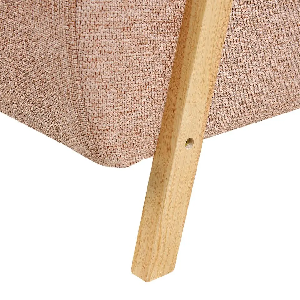 LESJA - Fauteuil - Roze - Stof