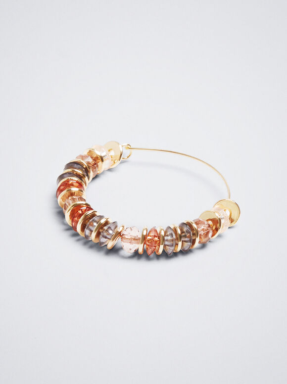 Pendientes Ouro Com Resina - Multicor