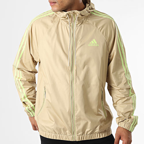 Coupe-Vent Capuche A Bandes 3 Stripes H65775 Beige