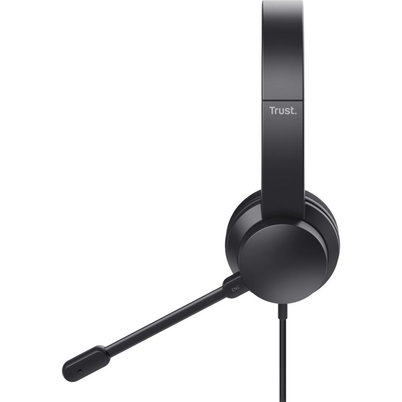 Trust Ayda Casque Avec fil Arceau Appels/Musique USB Type-A Noir