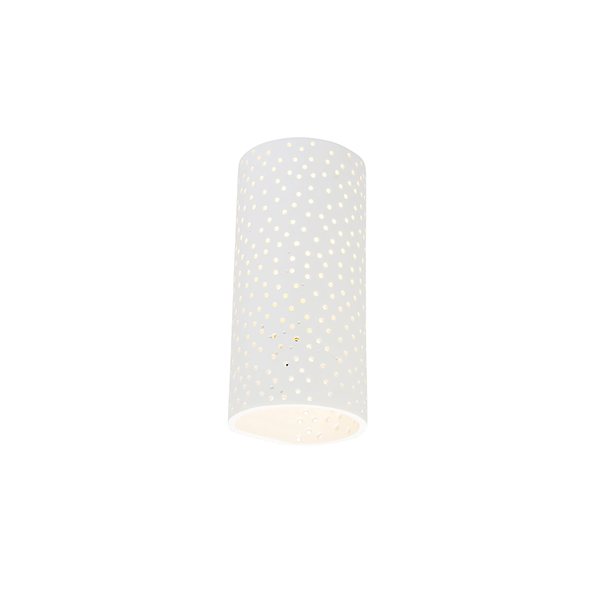QAZQA Vintage wandlamp wit gips cilindervormig - Mahou