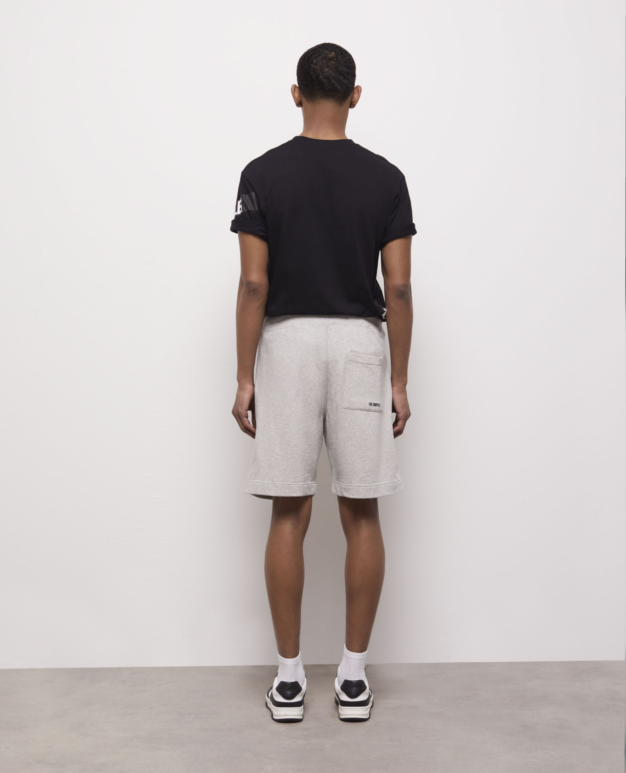 Short molletonné gris clair