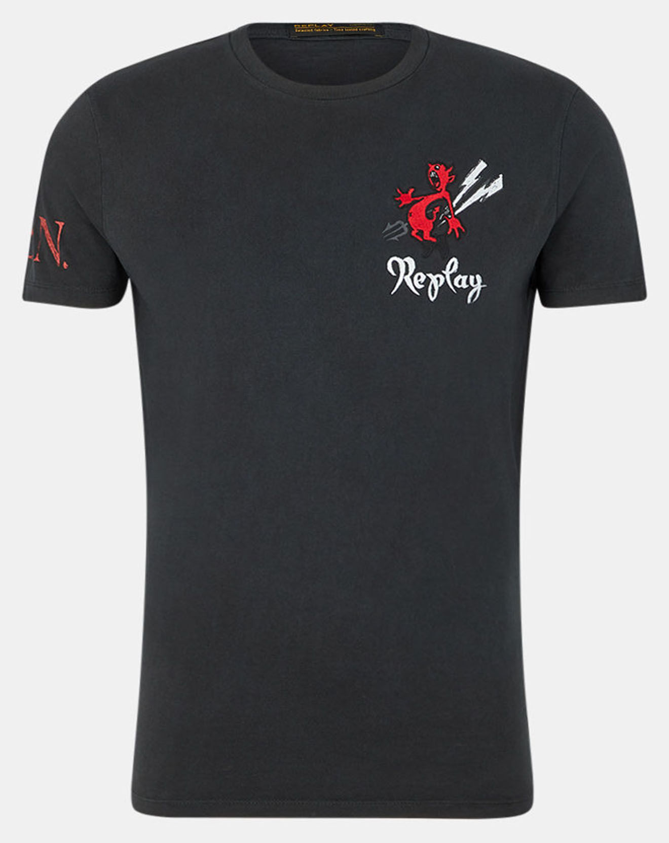 Replay T-Shirt Devil Cœur noir