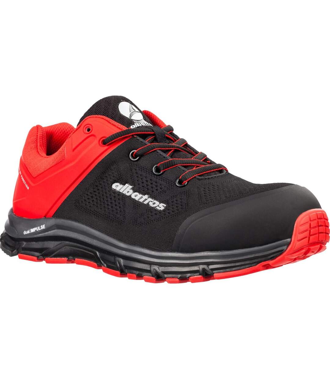 Albatros - Baskets de sécurité LIFT IMPULSE LOW - Homme (Rouge / Noir) - UTFS9706