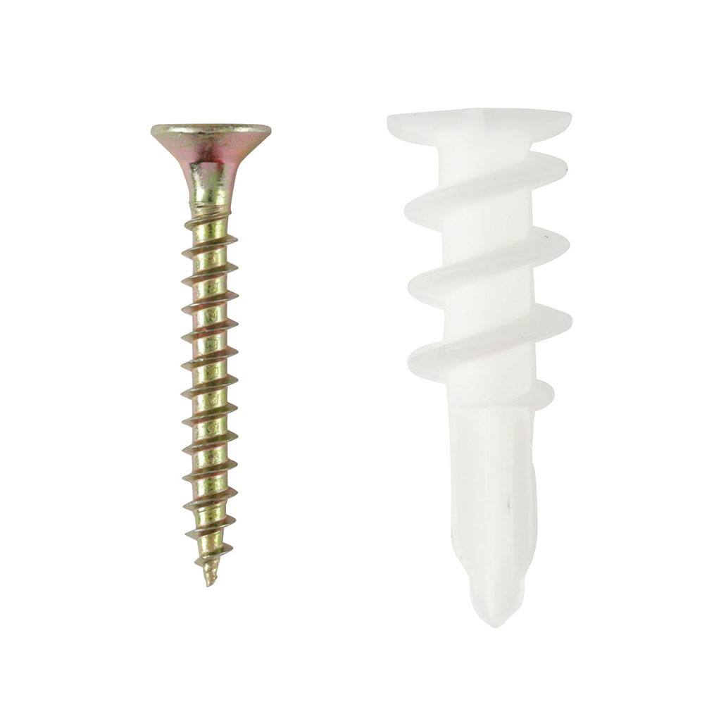 Lot de 10 chevilles nylon placo 40mm