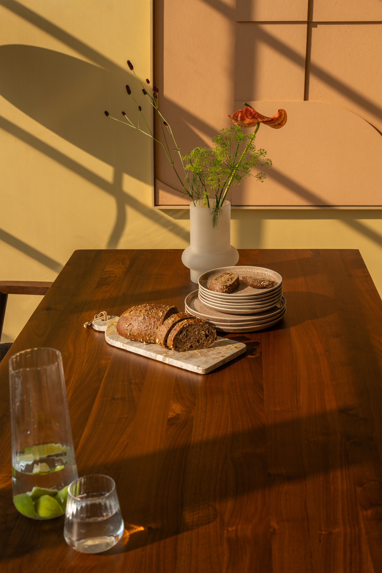 Ontbijtbord Celia smoke rose Ø21,5 cm - set van 6