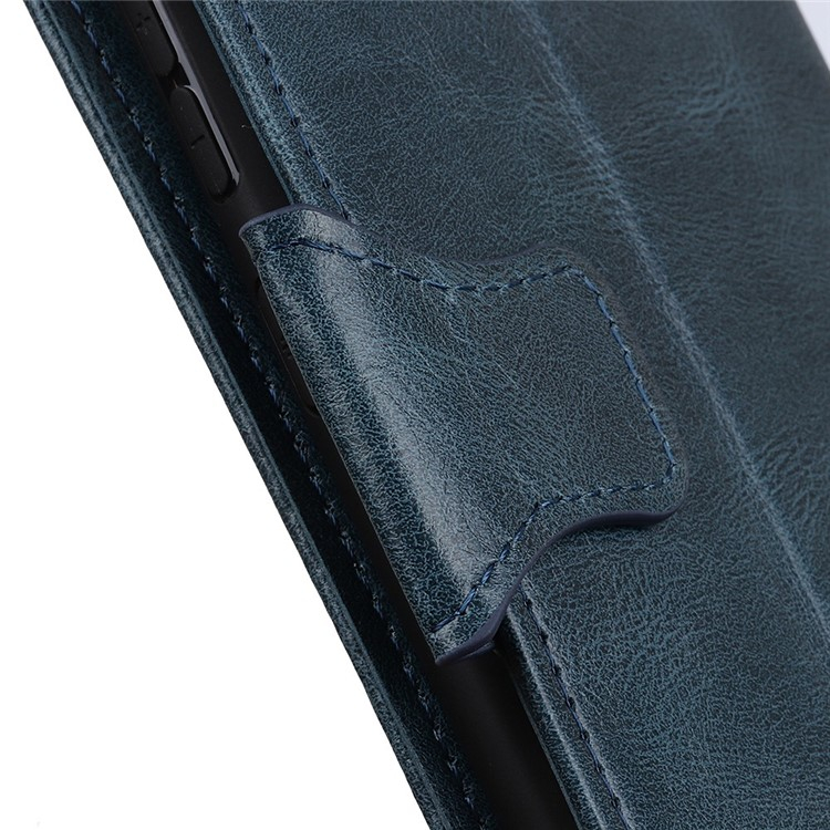 Samsung Galaxy S25 Edge Echtleder Tasche Flip Cover (RFID Schutz) - Blau