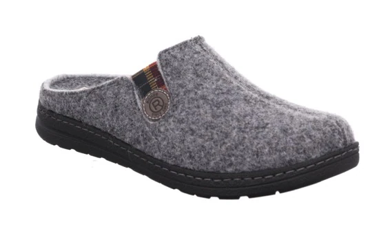 Rohde Pantoffel »ASIAGO«  , Hausschuh, Clog, Schlappen mit seitlichem Stretch mit Label