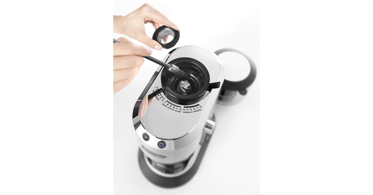 DeLonghiDedica koffiemolen KG 520.M  (Zilver/zwart)