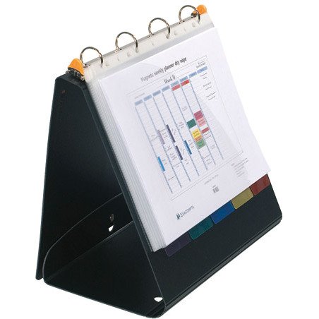 Classeur 4 anneaux plastifié de présentation Exacompta Exashow A4 - Dos 4 cm noir