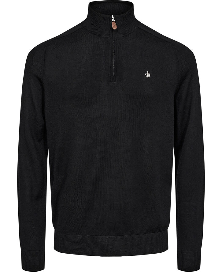 Morris Stockholm Merino John Zip Black