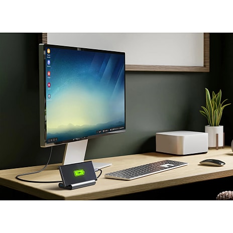 HAMA USB-C hub 7 - sort