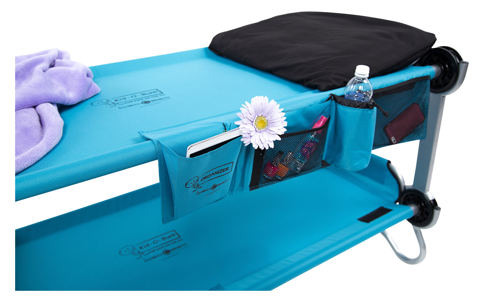 Disc-O-Bed Seitentasche / Organizer für  Kid-O-Bed Einzelbett rot