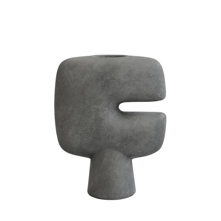 101 Copenhagen - Tribal Vase Mini, dunkelgrau
