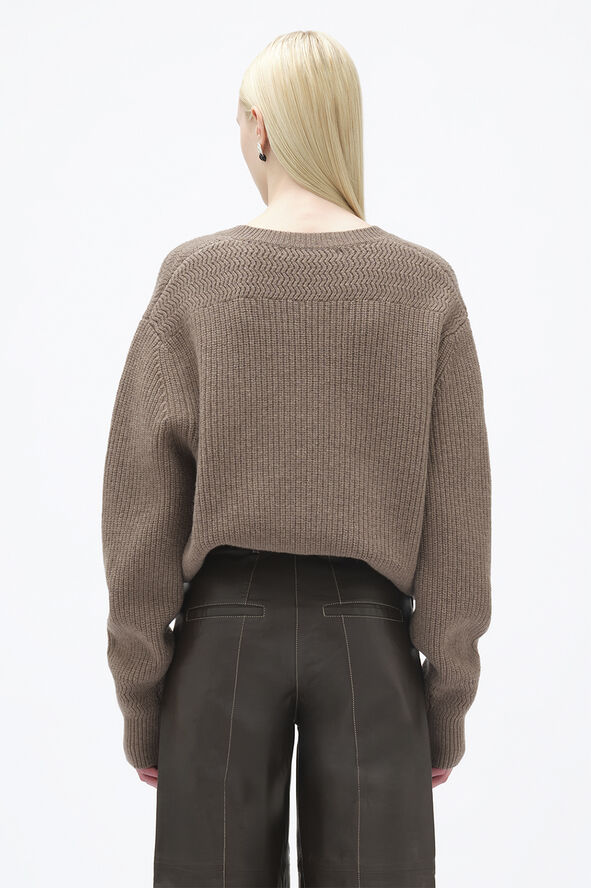 REMAIN Knitted Sweater Silver mink