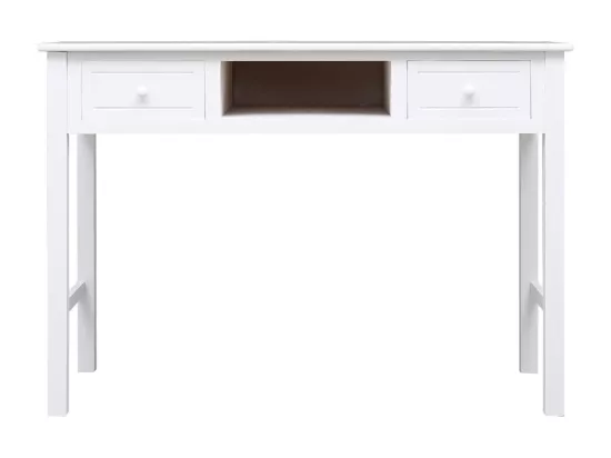Buffet Blanc 108x45x76 cm Bois de Paulownia massif