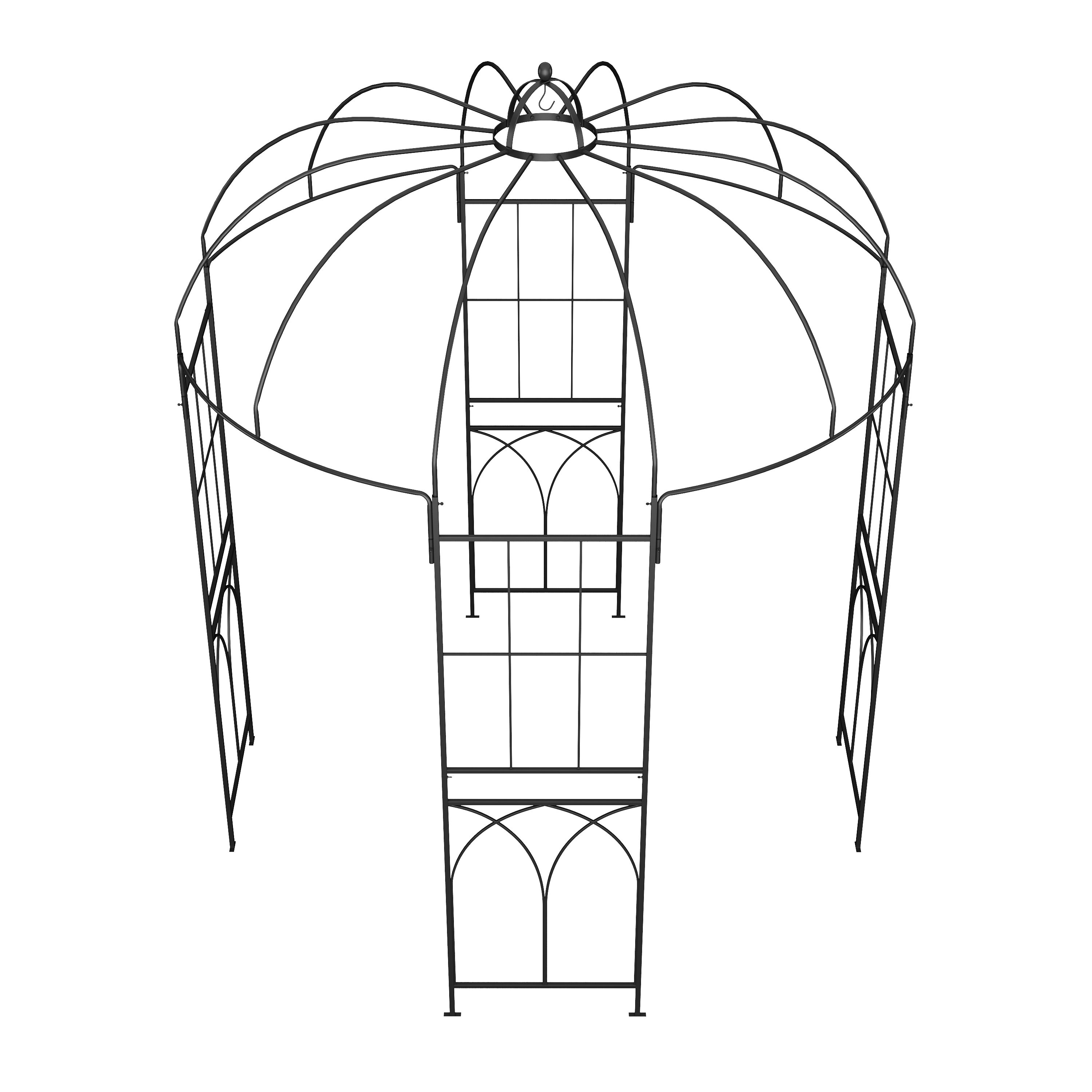 Rosenbogen Pavillon 210 x 210 x 256 cm