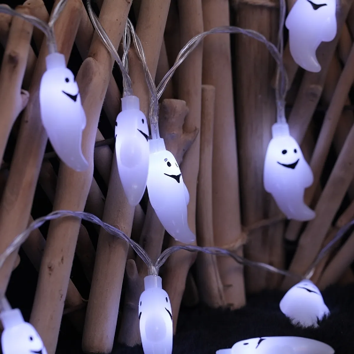 Wewoo Guirlande LED Halloween - Design fantôme