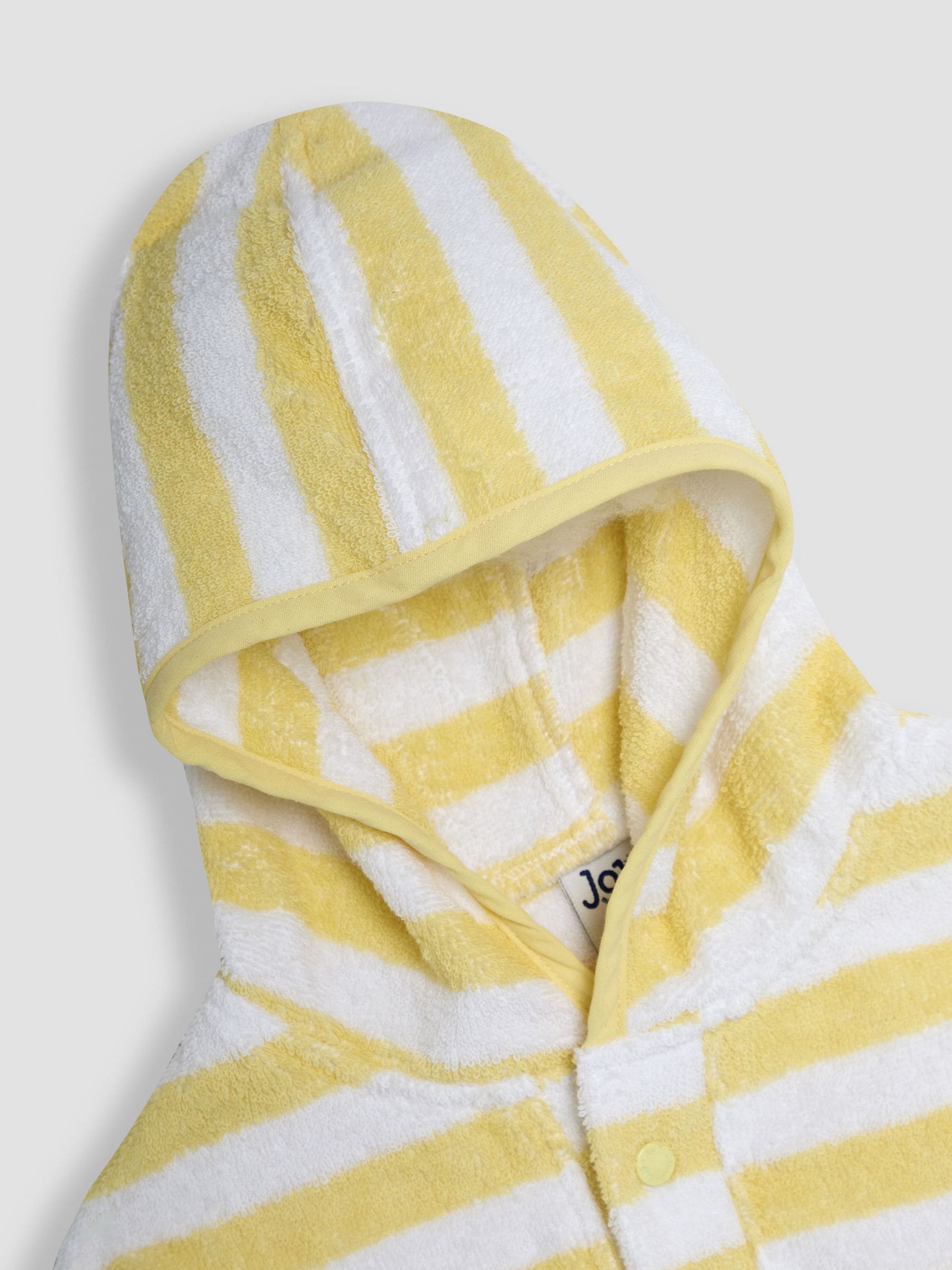 Geel - JoJo Maman Bébé 100% Cotton Butterfly Towelling Poncho