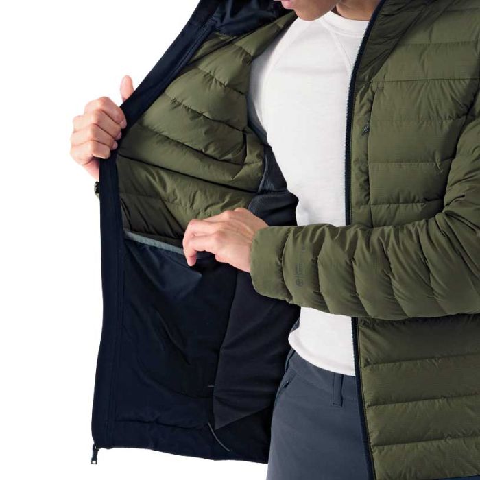Divide Fusion Stretch Hoodie Men dunjakke