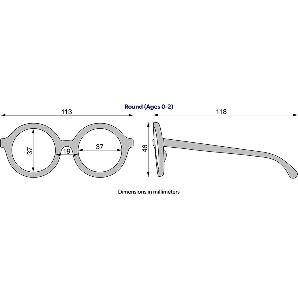 BabiatorsBabiators   Sonnenbrille Original Euro Round sweet cream 3-5 Jahre