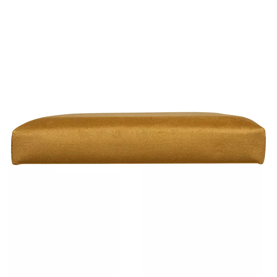 Pouf de rangement double Lilou Jaune moutarde