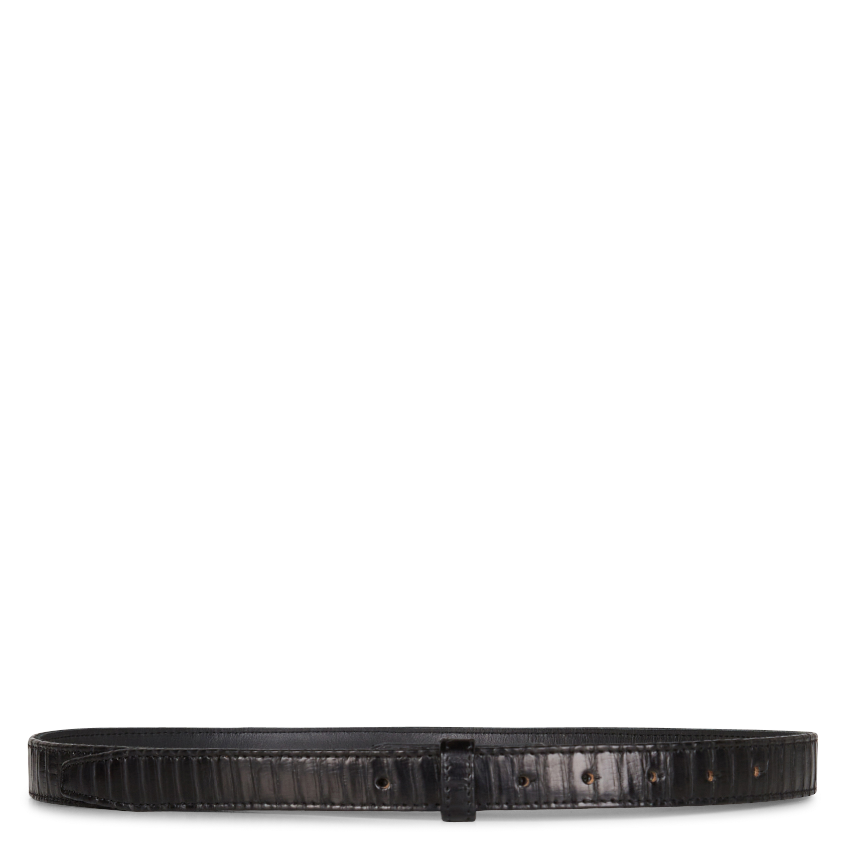 BABY PYHTON - Ceinture en cuir | Noir
