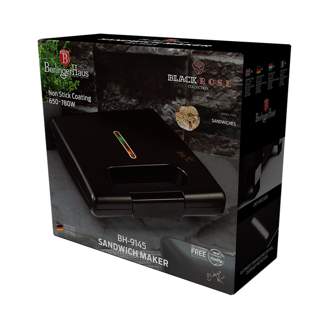 Berlinger Haus Sandwichmaker Black Rose Collection