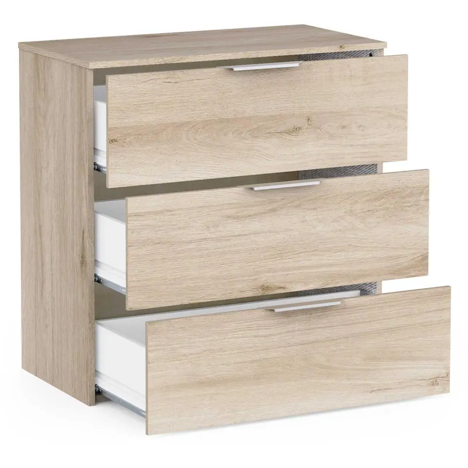 Ladekast Micheline - 80x41x81cm - 3 lades - eikdecor