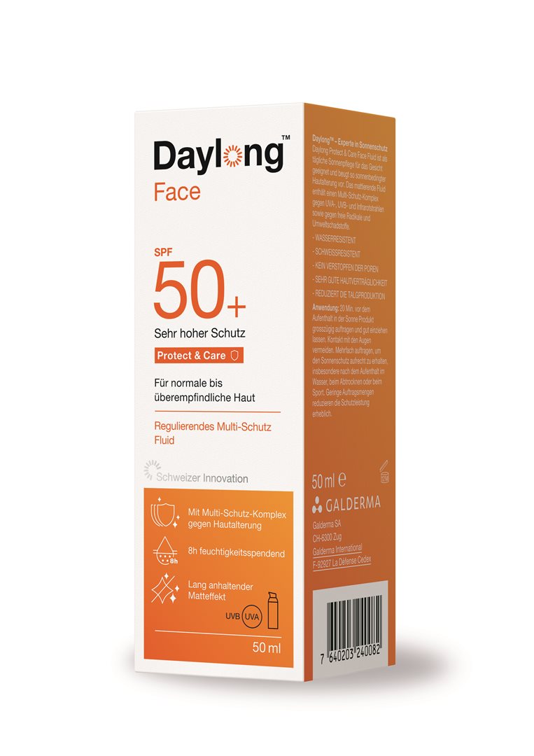 DAYLONG Protect & Care Face Multi-Schutz Fluid<br>50 ml, Dispenser, SPF50+