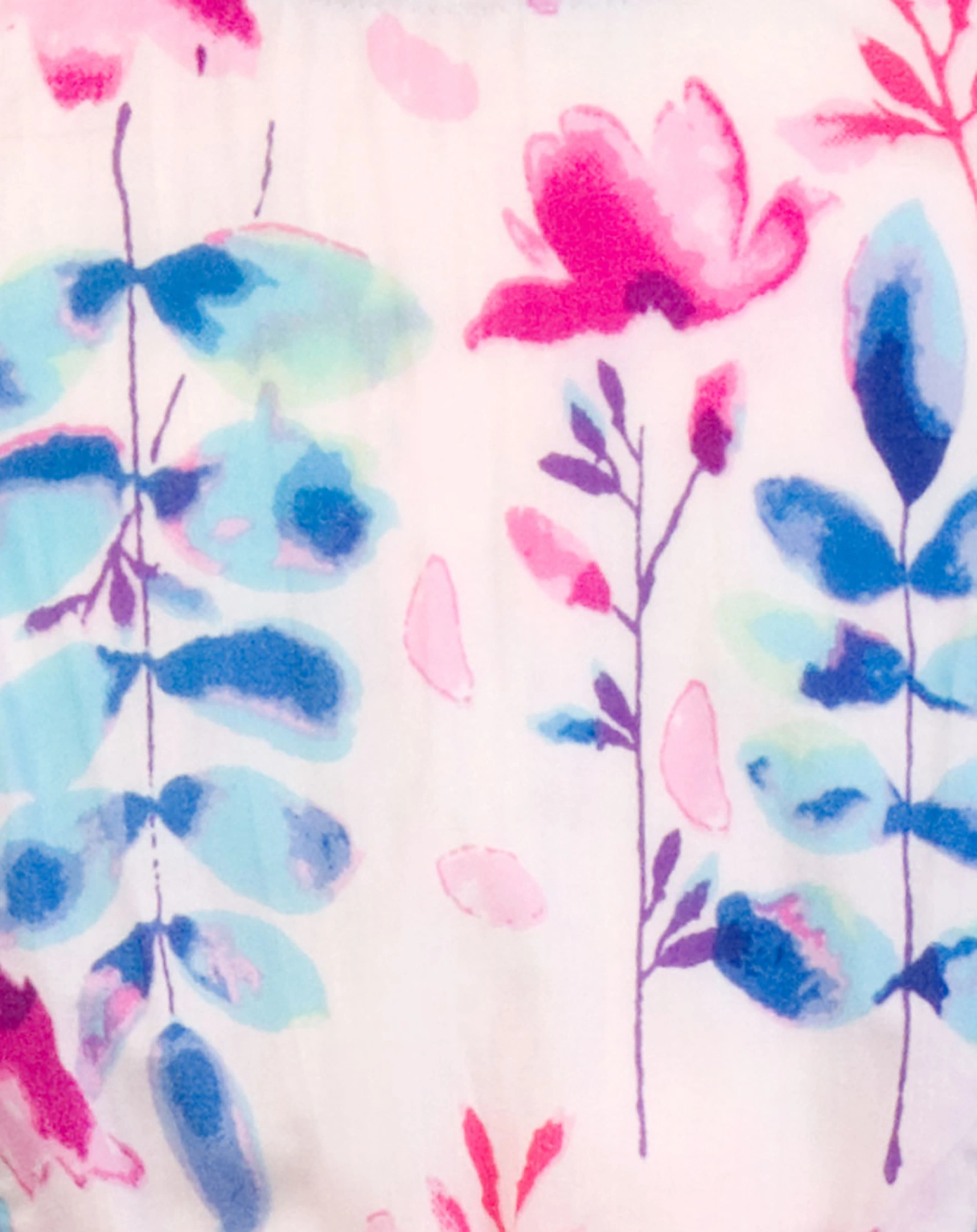 Kurzarmkleid FLOWERS & LEAVES in pink