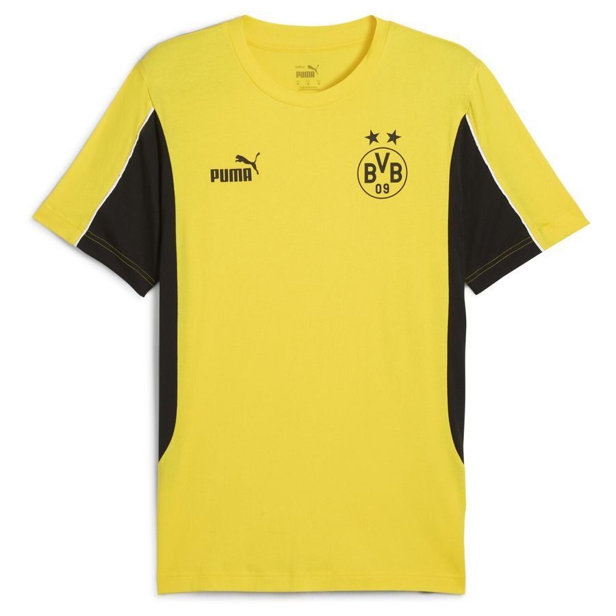 BVB ftblARCHIVE Tee Faster Yellow-PUMA Black
