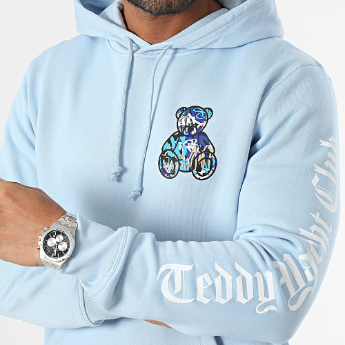 Sweat Capuche Art Series Blue Bleu Clair