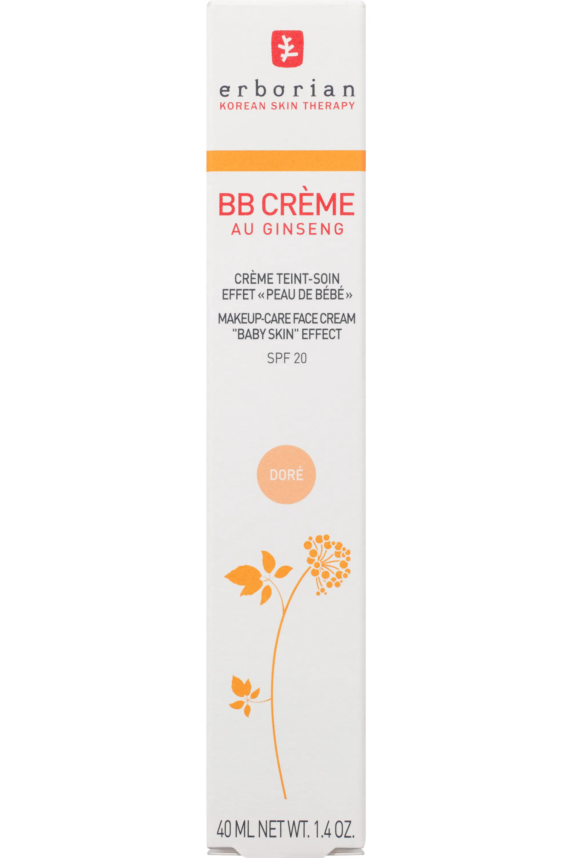 Erborian BB Crème au Ginseng SPF20 Doré-15 ml