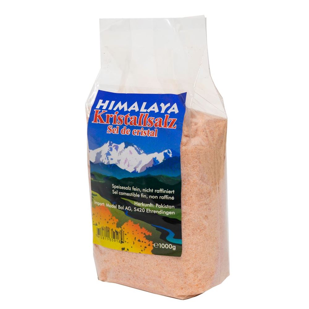 MADAL BAL Himalaya Kristallsalz fein gemahlen 1 kg