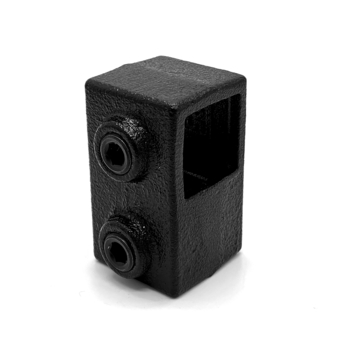 Novidade steigerbuis koppelstuk vierkant t-stuk zwart ø 25 mm