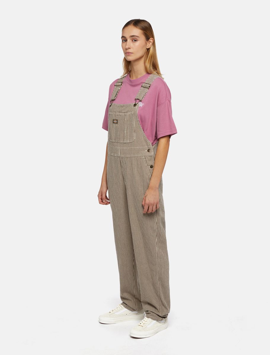 Dickies Dickies Classic Hickory Bib Women Mushroom