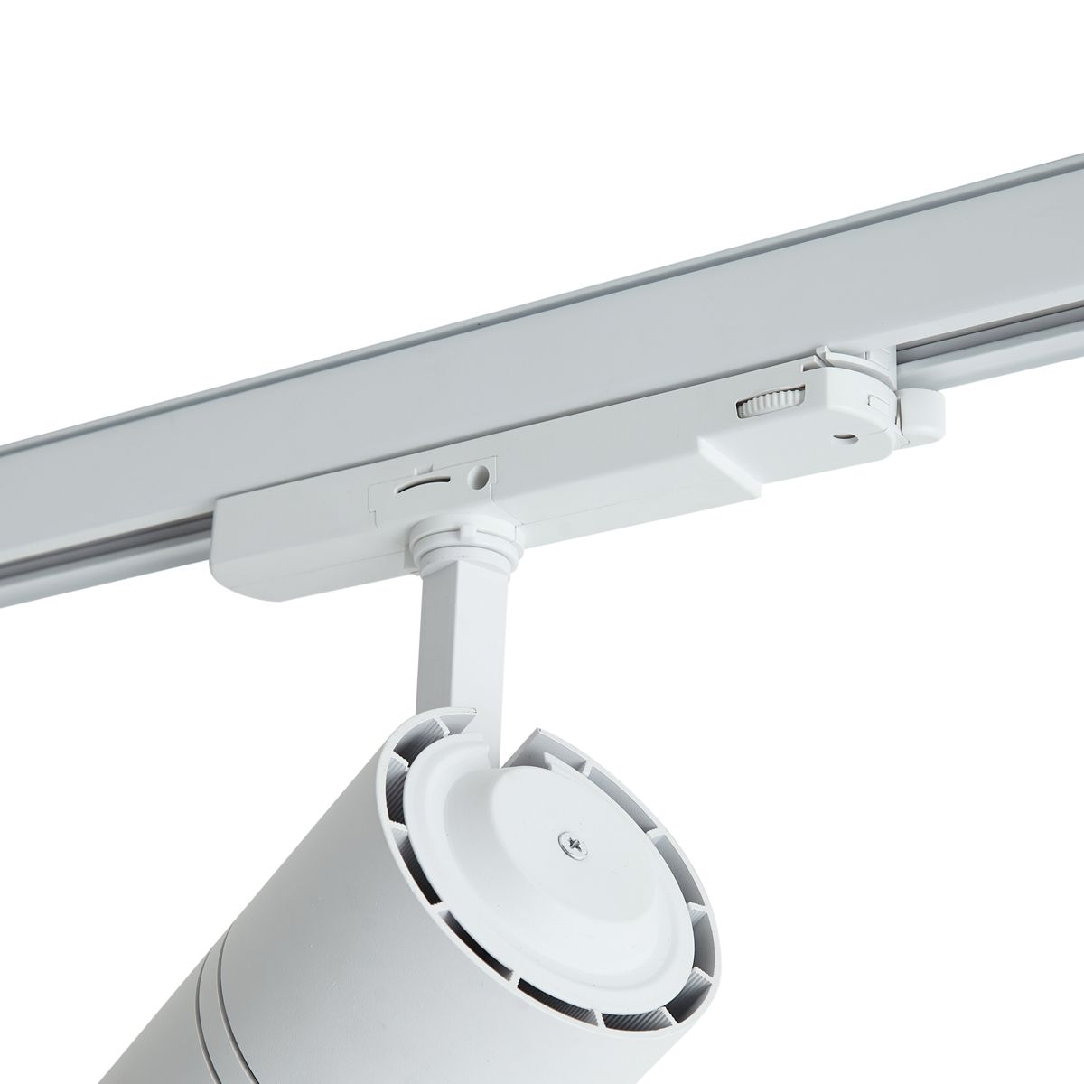 Moderne railspot wit voor 3-fase rail incl. LED - 3-Phase Ruler